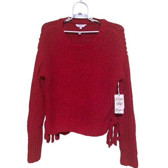 Candie's Cozy and Soft Sweater Size Small Red NEW - Picture 1 of 8
